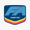 FA Alonso Kart logo sticker